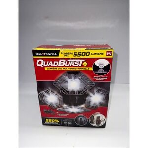 Bell Howell QuadBurst 5500 Lumens Multi-Directional LED Garage Light 7641FEG